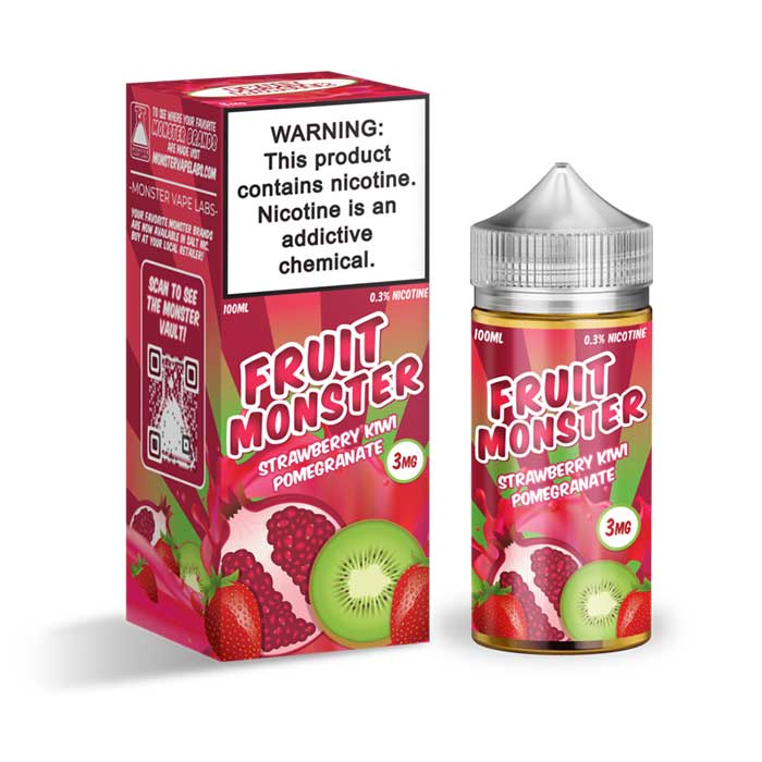 Strawberry Kiwi Pomegranate - Fruit Monster - 100mL - Apes Vapes UAE